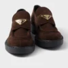 Mocasines de ante color chocolate