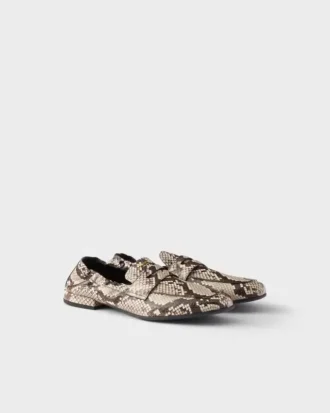 Mocasines de piel Ayers con estampado Shuffle