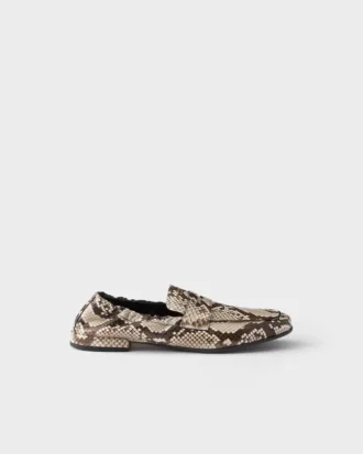Mocasines de piel Ayers con estampado Shuffle