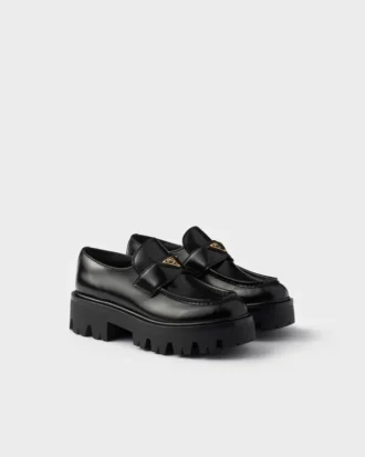 Mocasines de piel cepillada