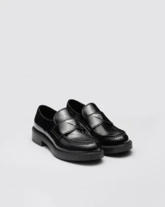 Mocasines de piel cepillada color Chocolate