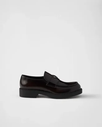 Mocasines de piel cepillada color Chocolate