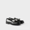 Mocasines de piel cepillada con anilla metálica Mocasines de piel cepillada con anilla metálica