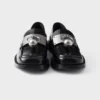 Mocasines de piel cepillada con anilla metálica Mocasines de piel cepillada con anilla metálica