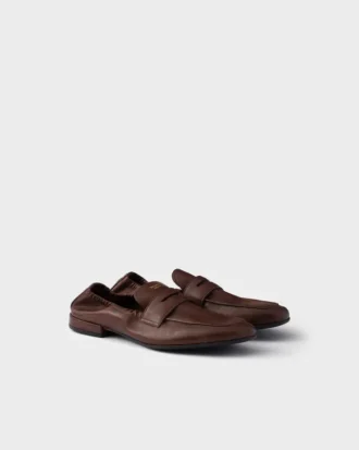 Mocasines Shuffle de piel envejecida