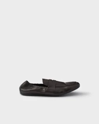 Mocasines Shuffle de piel envejecida