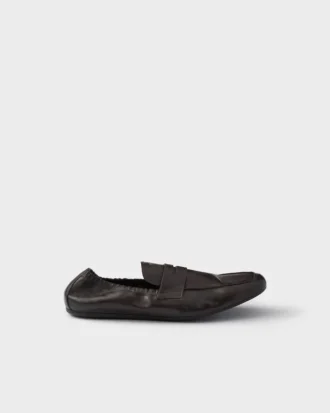 Mocasines Shuffle de piel envejecida