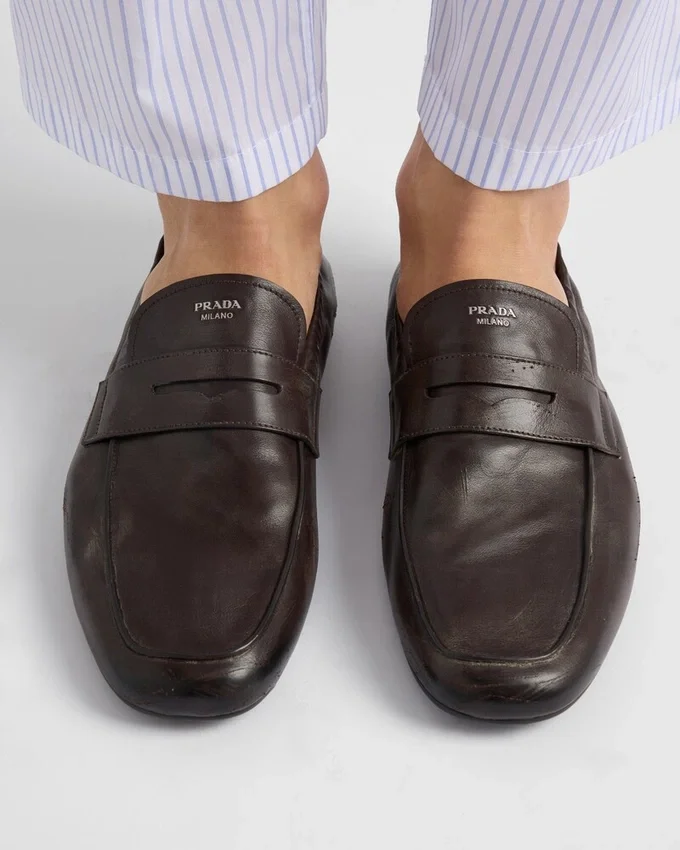 Mocasines Shuffle de piel envejecida Mocasines Shuffle de piel envejecida