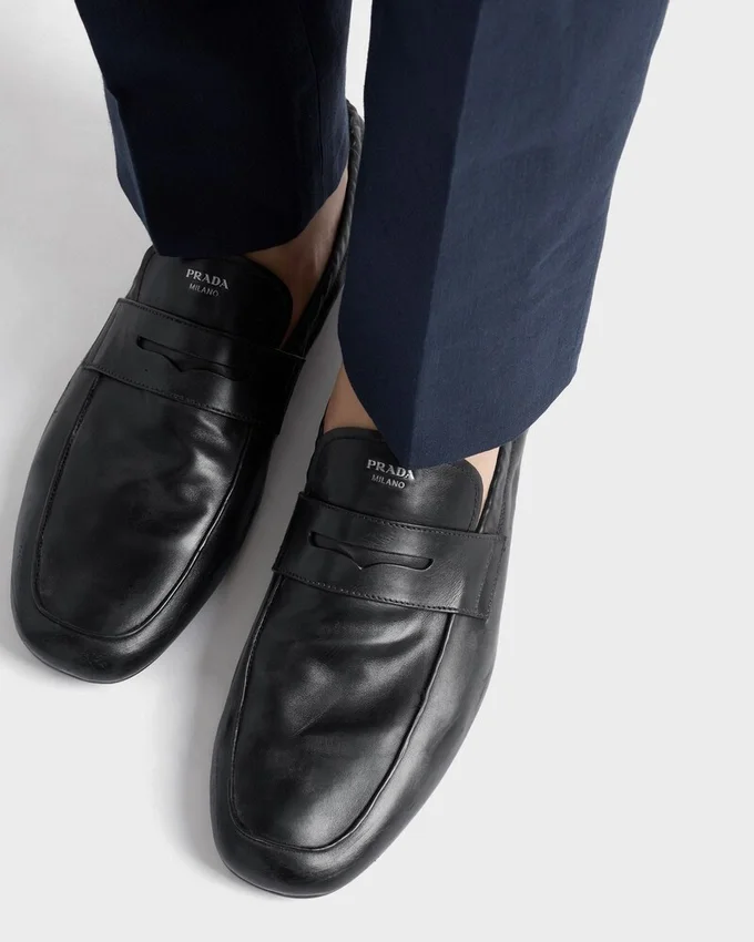 Mocasines Shuffle de piel envejecida Mocasines Shuffle de piel envejecida