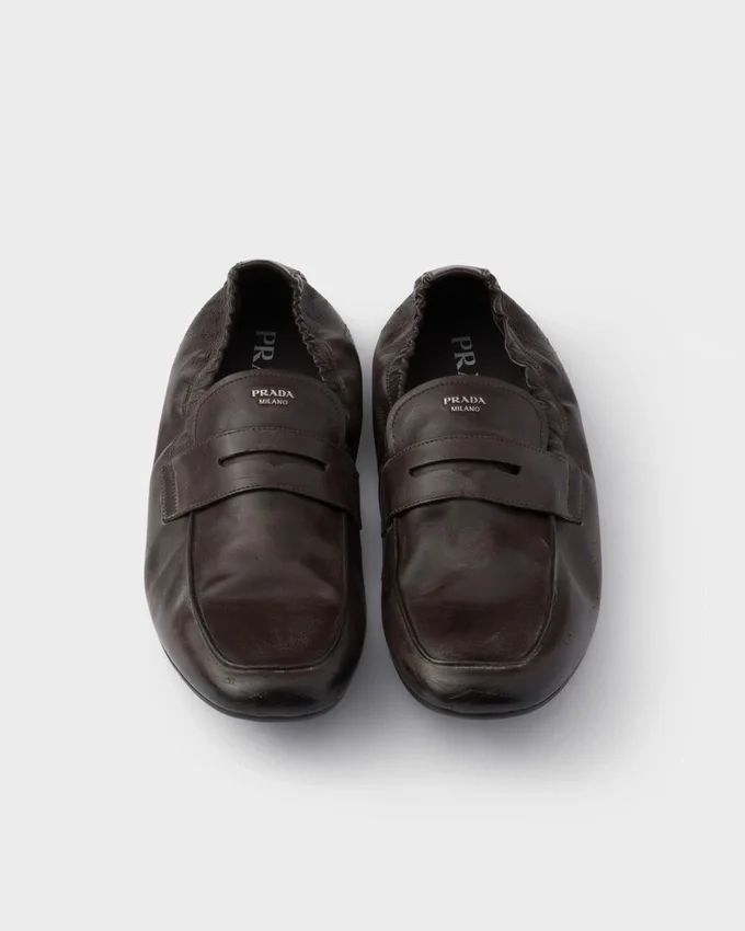 Mocasines Shuffle de piel envejecida Mocasines Shuffle de piel envejecida