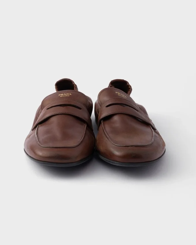 Mocasines Shuffle de piel envejecida Mocasines Shuffle de piel envejecida