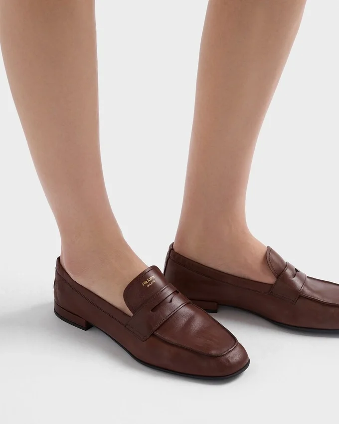 Mocasines Shuffle de piel envejecida Mocasines Shuffle de piel envejecida