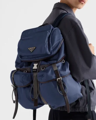 Mochila de Re-Nylon y piel
