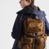 Mochila de Re-Nylon y piel Mochila de Re-Nylon y piel