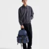 Mochila de Re-Nylon y piel Mochila de Re-Nylon y piel