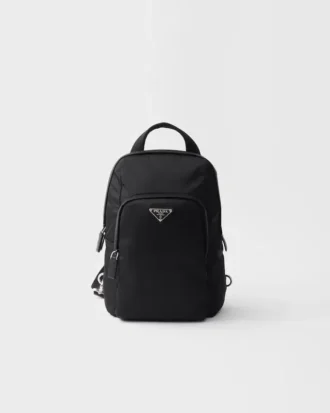 Mochila de Re-Nylon y piel Saffiano