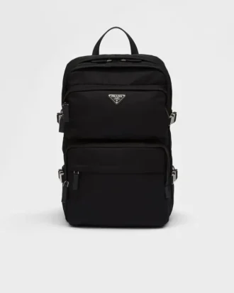 Mochila de Re-Nylon y piel Saffiano
