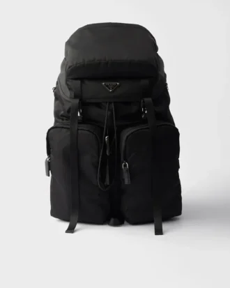 Mochila de Re-Nylon y piel Saffiano