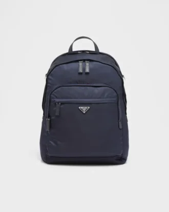Mochila de Re-Nylon y piel Saffiano