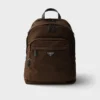 Mochila de Re-Nylon y piel Saffiano Mochila de Re-Nylon y piel Saffiano