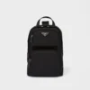 Mochila de Re-Nylon y piel Saffiano Mochila de Re-Nylon y piel Saffiano