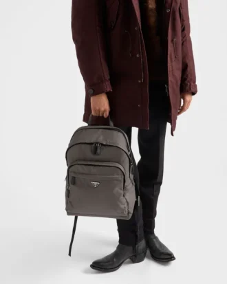 Mochila de Re-Nylon y piel Saffiano
