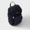 Mochila de Re-Nylon y piel Saffiano Mochila de Re-Nylon y piel Saffiano