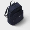 Mochila de Re-Nylon y piel Saffiano Mochila de Re-Nylon y piel Saffiano
