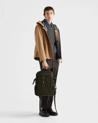 Mochila Prada Speedrock de Re-Nylon y piel