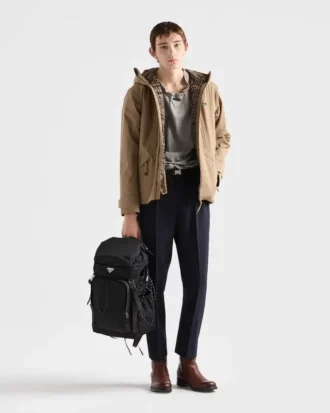 Mochila Prada Speedrock de Re-Nylon y piel