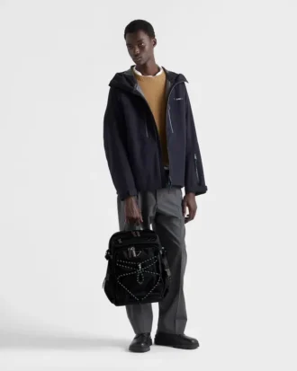 Mochila Prada Speedrock de Re-Nylon y piel