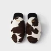 Mules de piel estampada Mules de piel estampada