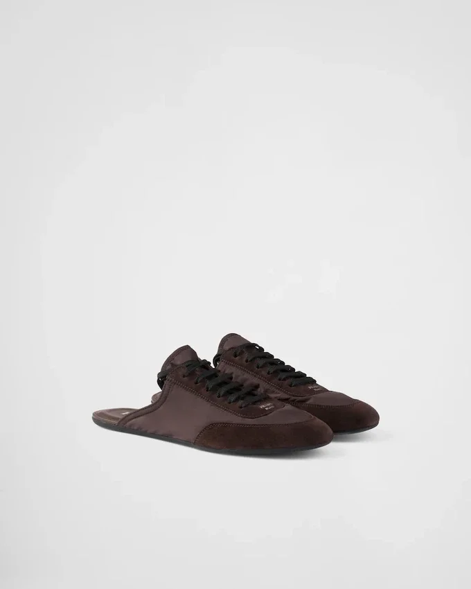 Mules de Re-Nylon y ante Mules de Re-Nylon y ante