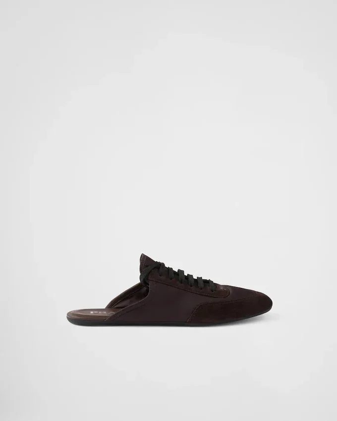 Mules de Re-Nylon y ante Mules de Re-Nylon y ante