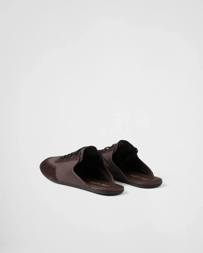 Mules de Re-Nylon y ante Mules de Re-Nylon y ante