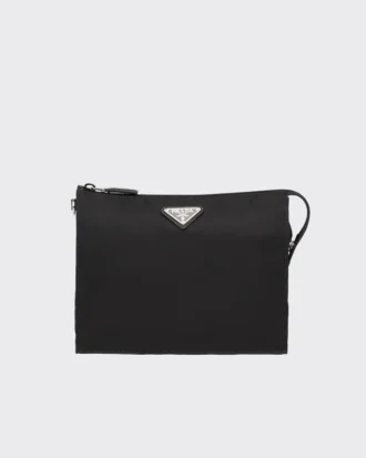 Neceser de Re-Nylon y piel Saffiano