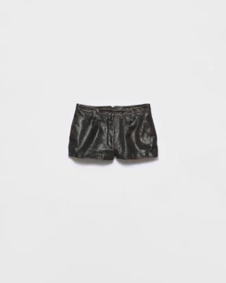 Pantalones cortos de cuero