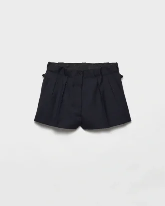 Pantalones cortos de lana Chevron