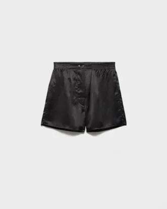 Pantalones cortos de satén de estilo vintage