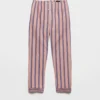 Pantalones de algodón a rayas Pantalones de algodón a rayas