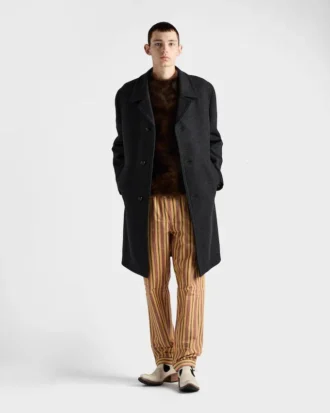 Pantalones de algodón a rayas