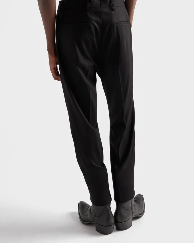 Pantalones de cachemira elástica Pantalones de cachemira elástica