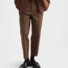 Pantalones de gabardina de algodón Pantalones de gabardina de algodón