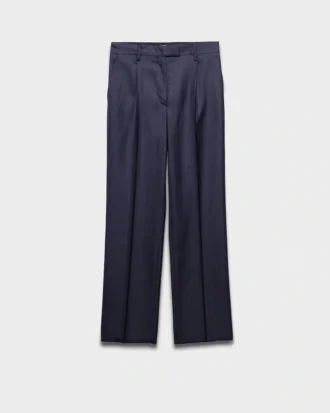 Pantalones de lana a rayas