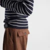 Pantalones de lana a rayas Pantalones de lana a rayas