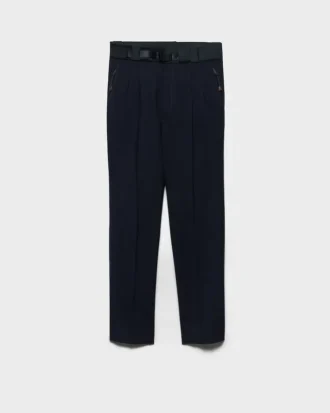 Pantalones de lana con detalles técnicos