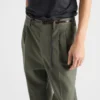 Pantalones de lana de pierna ancha Pantalones de lana de pierna ancha