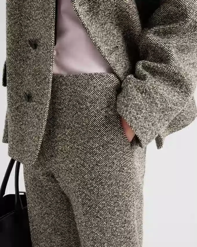 Pantalones de mezcla de lana Pantalones de mezcla de lana