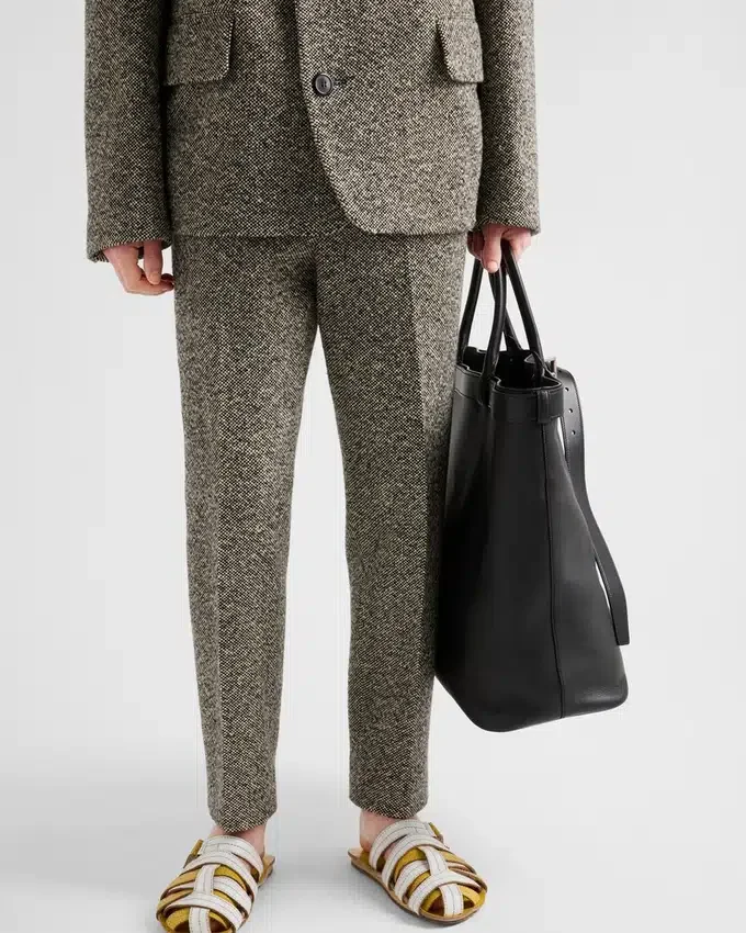 Pantalones de mezcla de lana Pantalones de mezcla de lana