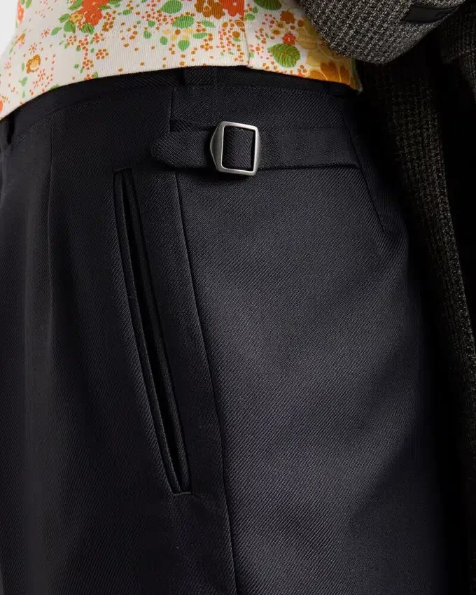 Pantalones de mezcla de lana Pantalones de mezcla de lana